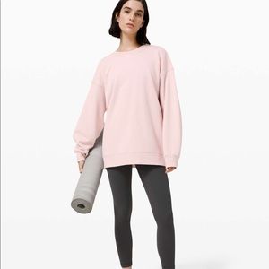Lululemon perfectly oversized crew porcelain pink